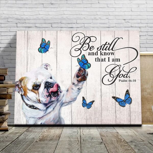 Bulldog Matte Canvas – Dog Wall Art Prints – Canvas Wall Art Decor