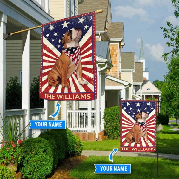 Bulldog Personalized Garden Flag-House Flag – Custom Dog Garden Flags – Dog Flags Outdoor
