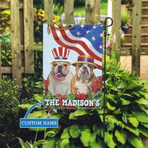 Bulldog Personalized House Flag Custom Dog Garden Flags Dog Flags Outdoor 3
