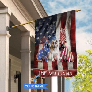 Bulldog Personalized House Flag Garden Dog Flag Custom Dog Garden Flags Dog Gifts For Owners 1