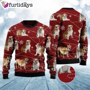 Bulldog Xmas Ugly Christmas Sweater Xmas Gifts For Dog Lovers Gift For Christmas 3