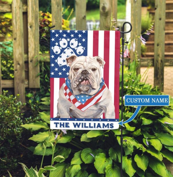 Bulldogs Personalized Garden Flag – Garden Dog Flag – Personalized Dog Garden Flags