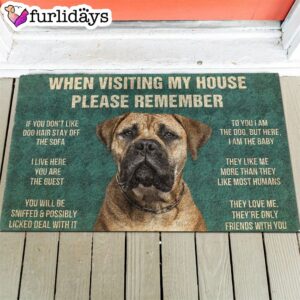 Bullmastiffs House Rules Doormat’s Rules Doormat…