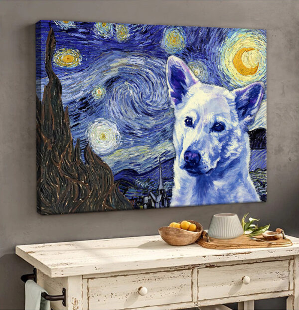 Canaan Dog Poster & Matte Canvas – Dog Wall Art Prints – Painting On Canvas