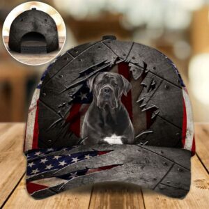 Cane Corso On The American Flag…