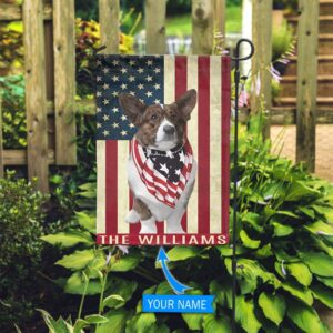 Cardigan Welsh Corgi Personalized Flag Garden Dog Flag Custom Dog Garden Flags 2