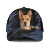 Carolina Dog Jean Background Custom Name & Photo Dog Cap – Classic Baseball Cap All Over Print – Gift For Dog Lovers