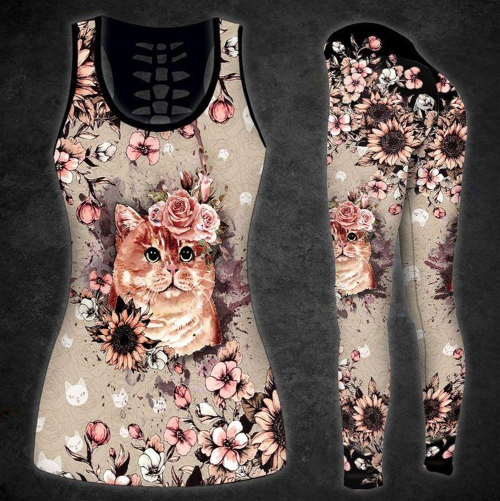 Galaxy Cat All Over Printed Women's Tanktop Leggings Set - Perfect Workout  Outfits - Gifts For Cat Lovers - Furlidays