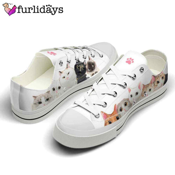 Cat Cute Collection Of Cuteness Low Top Shoes  – Happy International Dog Day Canvas Sneaker – Owners Gift Dog Breeders