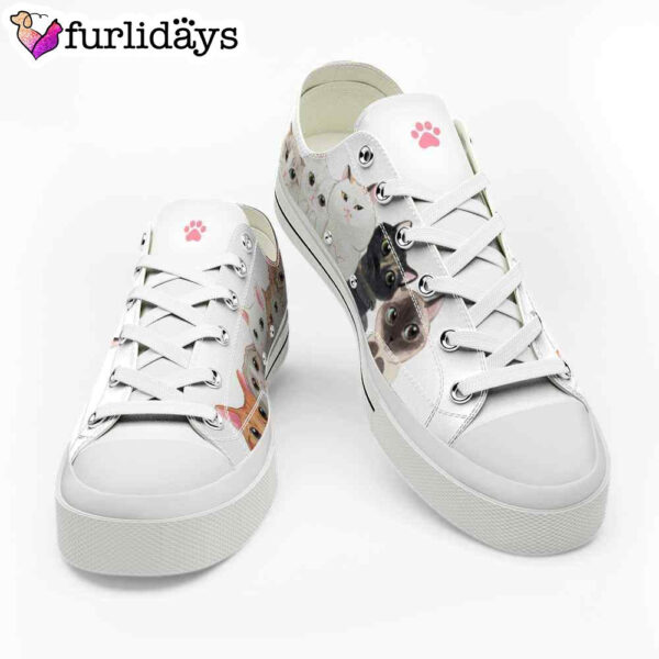 Cat Cute Collection Of Cuteness Low Top Shoes  – Happy International Dog Day Canvas Sneaker – Owners Gift Dog Breeders