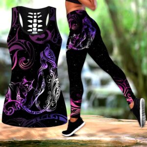 Cat Girl Tattoos All Over Printed Women s Tanktop Leggings Set Perfect Workout Outfits Gifts For Cat Lovers 1 oofpm1