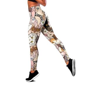 Cat Lover All Over Printed Women s Tanktop Leggings Set Perfect Workout Outfits Gifts For Cat Lovers 2 xxvxbu