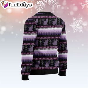 Cat Purple Pattern Ugly Christmas Sweater Xmas Gifts For Dog Lovers Gift For Christmas 2