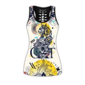 Cat Tattoos All Over Printed Women s Tanktop Leggings Set Perfect Workout Outfits Gifts For Cat Lovers 3 lvzpra