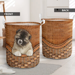 Caucasian Shepherd Rattan Texture Laundry Basket…