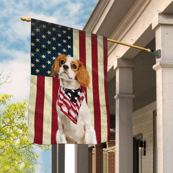 Cavalier King Charles Spaniel House Flag – Dog Flags Outdoor – Dog Lovers Gifts for Him or Her