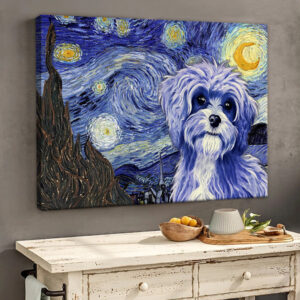Cavapoo Poster Matte Canvas Dog Wall Art Prints Painting On Canvas 2