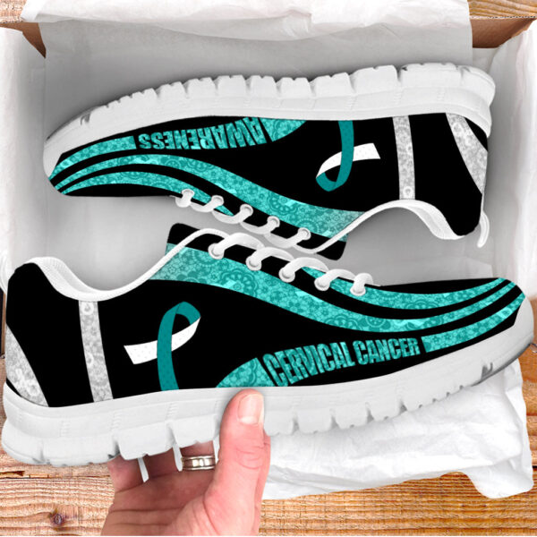 Cervical Cancer Awareness Shoes Shoes Holowave Sneaker Walking Shoes – Best Gift For Men And Women Malalan