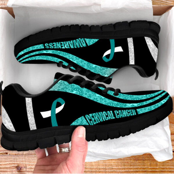 Cervical Cancer Awareness Shoes Shoes Holowave Sneaker Walking Shoes – Best Gift For Men And Women Malalan