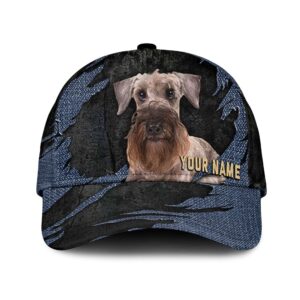 Cesky Terrier Jean Background Custom Name Cap Classic Baseball Cap All Over Print Gift For Dog Lovers 1 ceh3ps