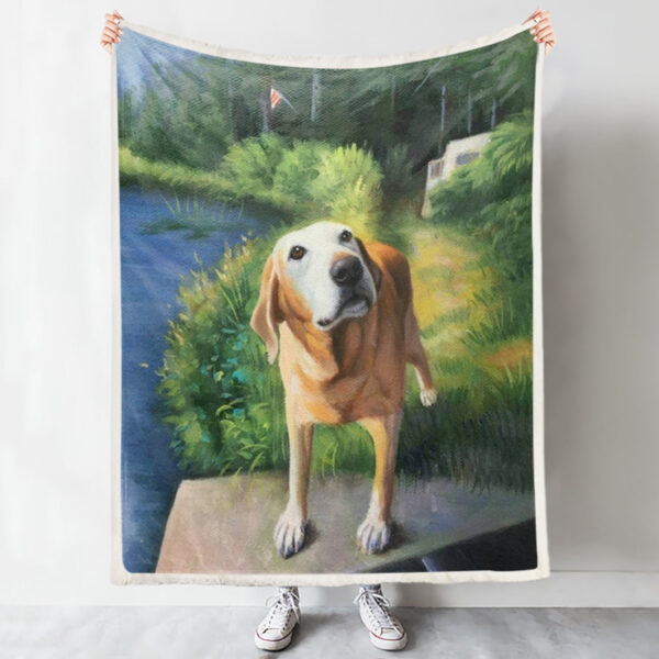 Dog Blankets For Sofa – Dog In Blanket – Dog Face Blanket – Dog Fleece Blanket – Furlidays
