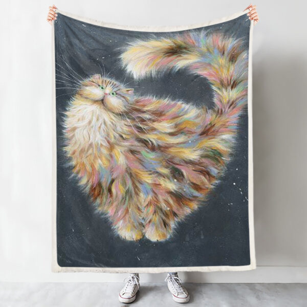 Cats Blanket – Patapoufette – Cat Face Blanket – Cat Fleece Blanket – Cat Blanket For Couch – Furlidays