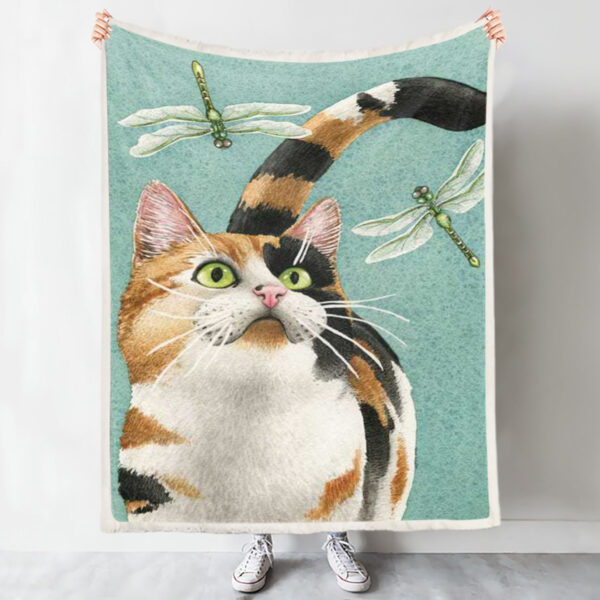 Cats Blanket – Catch Me If You Can – Blanket With Cats On It – Cat In Blanket – Cat Fleece Blanket – Furlidays