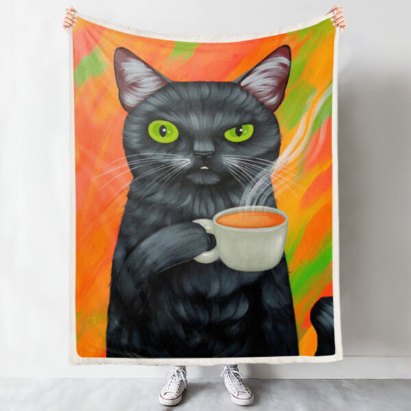 Cat Blanket For Couch – Cat In Blanket – Cat Face Blanket – Cat Fleece Blanket – Furlidays