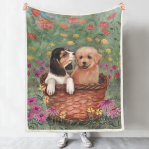 Dog Fleece Blanket – Beagle And…