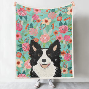 Blanket With Dogs Face – Border…