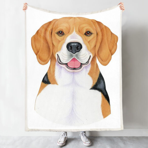Dog Throw Blanket – Beagle – Dog Blankets – Dog Face Blanket – Dog Painting Blanket – Furlidays