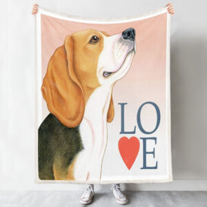 Dog Painting Blanket – Beagle Love…