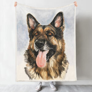 Blanket With Dogs Face – German…
