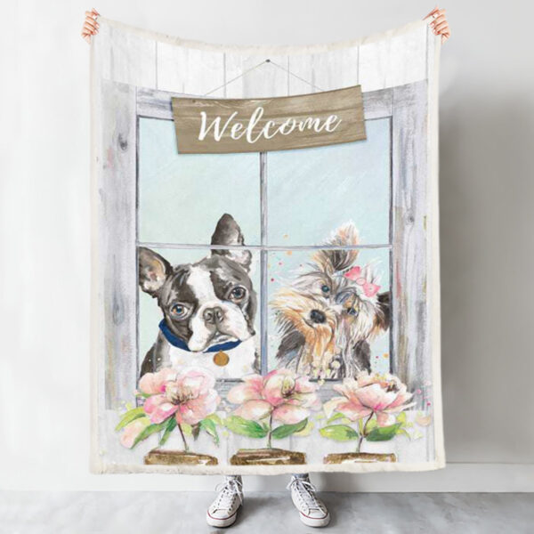 Dog Blankets – Doggy Welcome – Dog Blankets For Sofa – Dog Fleece Blanket – Furlidays