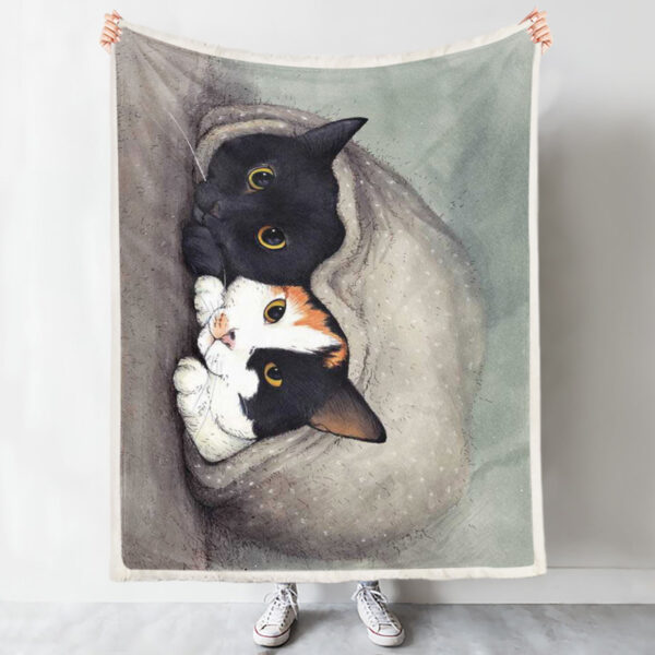 Blanket With Cats On It – Warm Blanket – Cats Blanket – Cat In Blanket – Cat Fleece Blanket – Furlidays