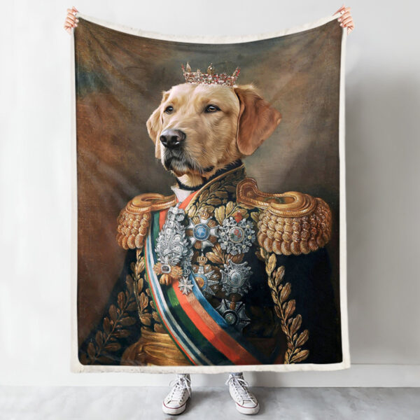 Dog Blankets For Sofa – Dog In Blanket – Dog King – Dog Face Blanket – Dog Fleece Blanket – Furlidays