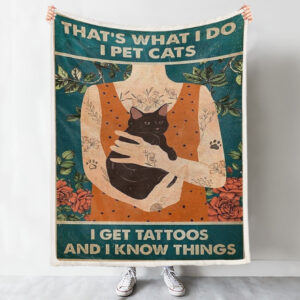 Cat Blanket – Cat Painting Blanket…