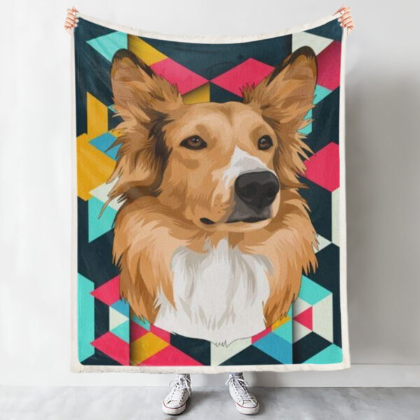 Dog Blanket For Couch – Dog Blankets – Dog Throw Blanket – Dog Painting Blanket – Dog In Blanket – Furlidays