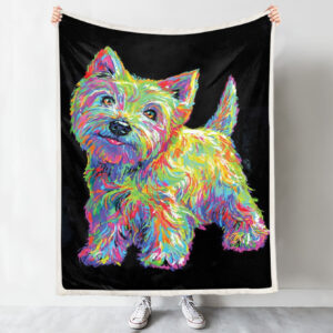 Dog Painting Blanket – West Highland…