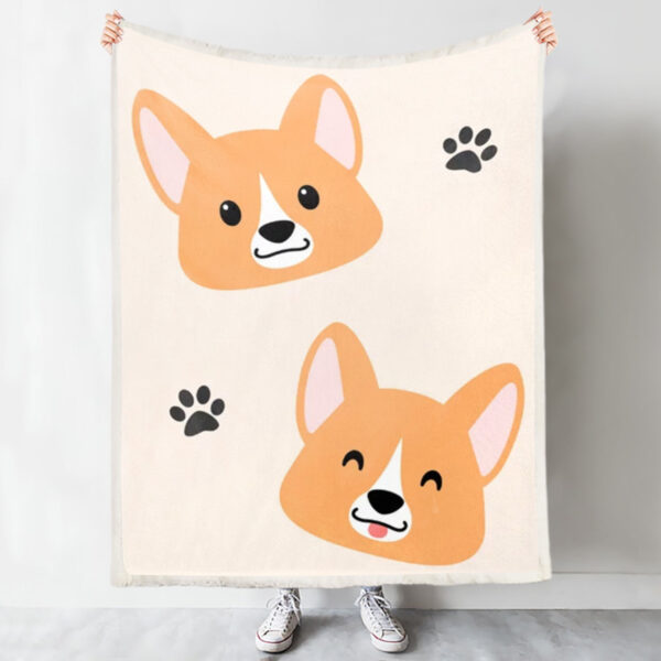 Dog Blankets – Lots Of Corgis – Dog Blanket For Couch – Dog Fleece Blanket – Dog In Blanket – Furlidays