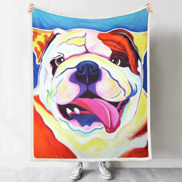 blanket with dogs on it – Bully – dog throw blanket – dog blankets – Furlidays