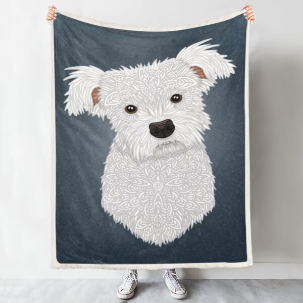 Dog Blankets For Sofa – Ripley – Dog Throw Blanket – Dog Face Blanket – Dog Fleece Blanket – Furlidays