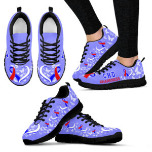 Chd Awareness Shoes Heart Ribbon Sneaker Walking Shoes Best Gift For Men And Women Shoes Gift For Adults 1