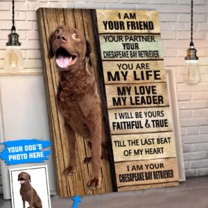 Chesapeake Bay Retriever Personalized Poster Canvas Dog Canvas Wall Art Dog Lovers Gifts For Him Or Her 2
