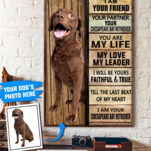 Chesapeake Bay Retriever Personalized Poster Canvas Dog Canvas Wall Art Dog Lovers Gifts For Him Or Her 3