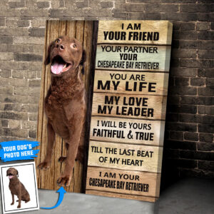 Chesapeake Bay Retriever Personalized Poster Canvas Dog Canvas Wall Art Dog Lovers Gifts For Him Or Her 4