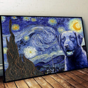 Chesapeake Bay Retriever Poster Matte Canvas Dog Wall Art Prints Painting On Canvas 1