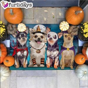 Chihuahua Costume Party Halloween Doormat Pet Welcome Mats Unique Gifts Doormat 1