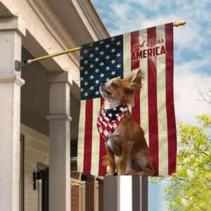 Chihuahua God Bless House Flag Dog Flags Outdoor Dog Lovers Gifts for Him or Her 1