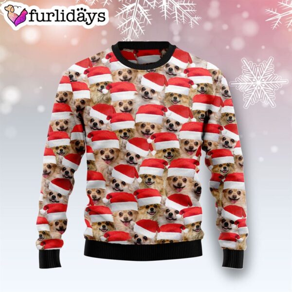 Chihuahua Group Awesome Ugly Christmas Sweater – Lover Xmas Sweater Gift  – Dog Memorial Gift